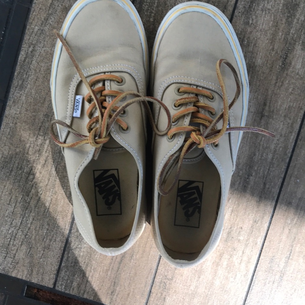 Vans canvas with leather strings